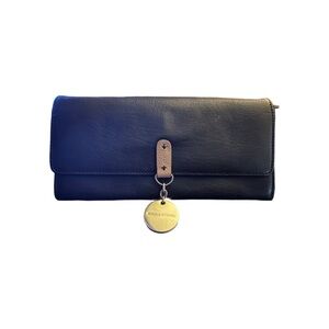 Sonia Rykiel Luxury Black Leather Wallet